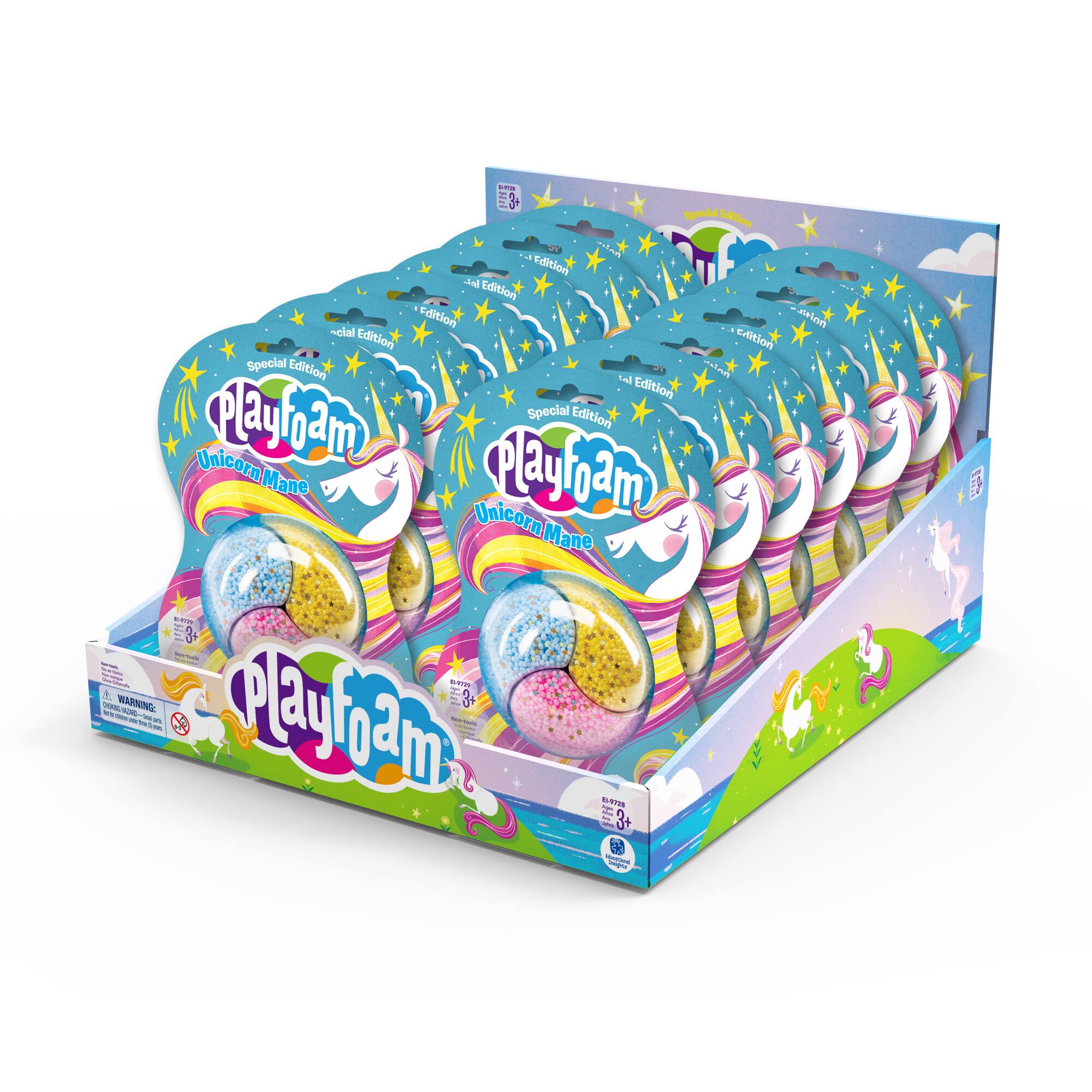 Educational Insights® Playfoam Special Edition Unicorn Mane Pod, Set of 12